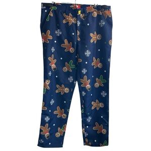 NWOT Men’s Holiday Gingerbread Pattern Pants L